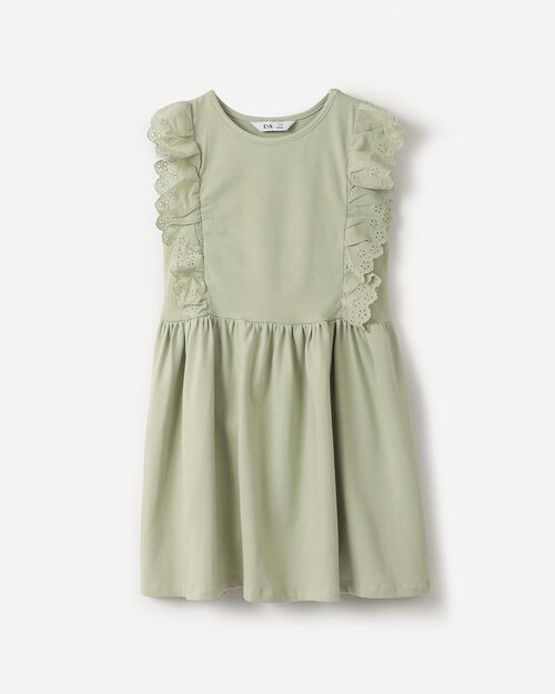 Vestido Verde Volantes
