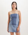 Top Strapless Bloques,AZUL P1