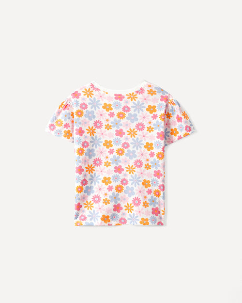 Playera Estampada Flores