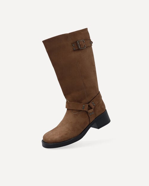 Bota Biker Gamuza