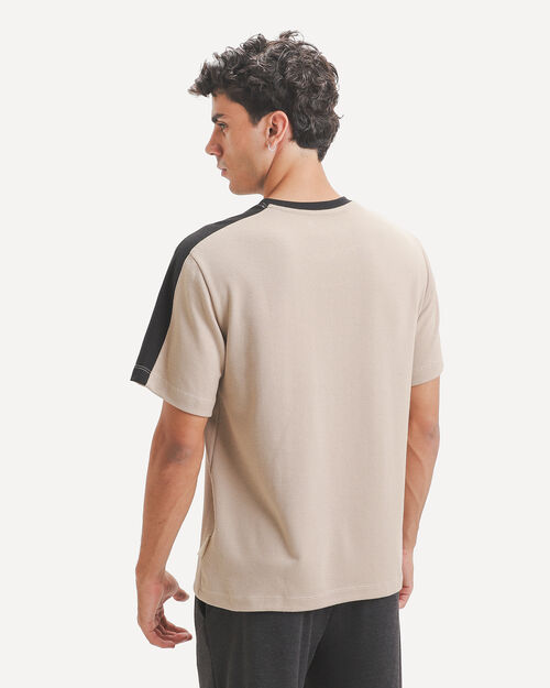 Playera Contraste Beige