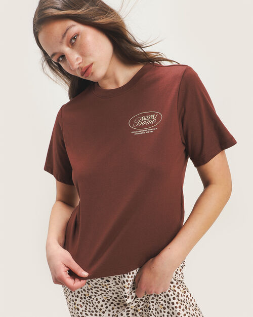 Playera Roja Con Estampado