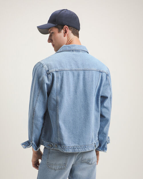 Chamarra Semiajustada Azul