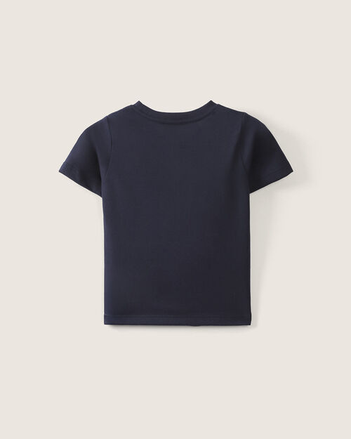 Playera Azul Marino Estampada