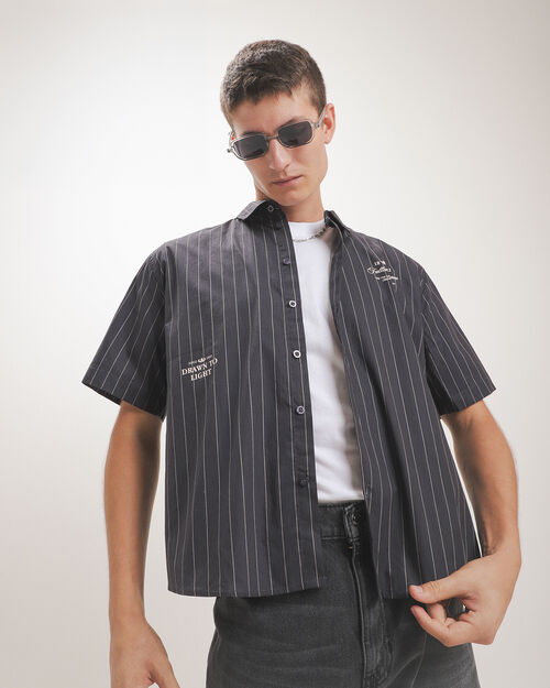 Camisa Gris Rayas