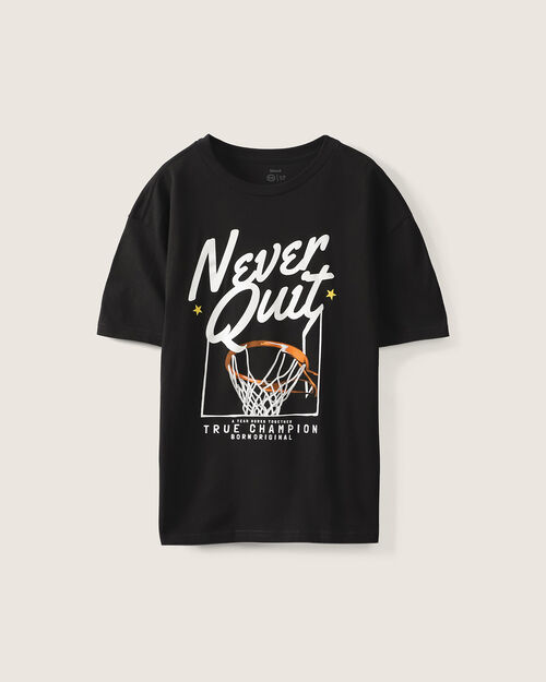 Playera Negra Con Dise&ntilde;o