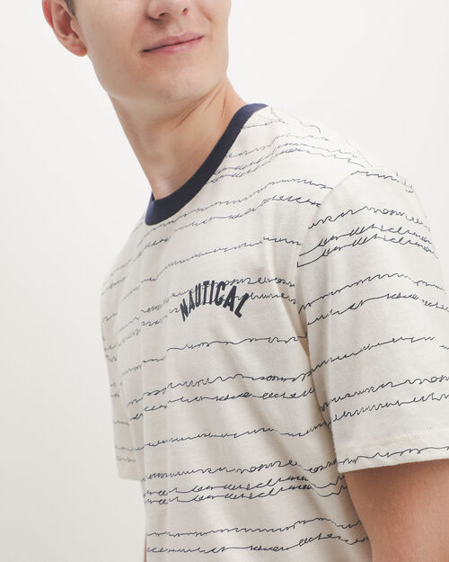 Playera Beige Rayas