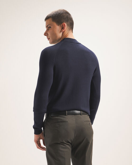Suéter Cuello Alto Azul