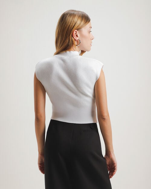 Crop Top Cuello Alto