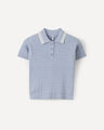 Top Blanco Tejido,AZUL PASTEL