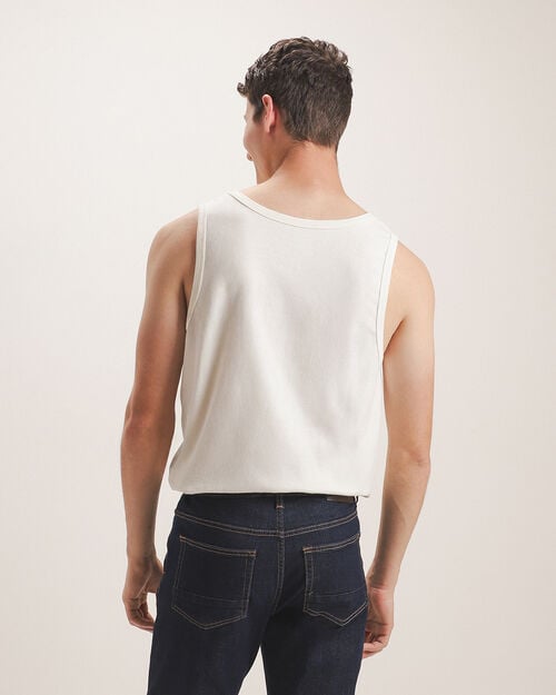 Playera Tank Slim Blanca