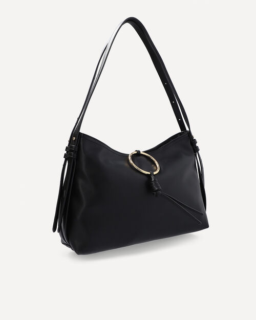 Bolso Negro Con Aro
