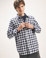 Camisa Cuadros Beige,AZUL P2