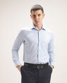 Camisa Slim Blanca,AZUL P2