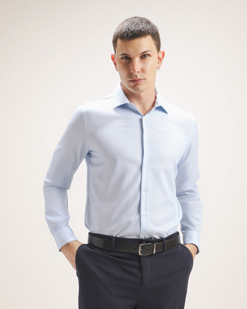 Camisa Fit Slim Azul