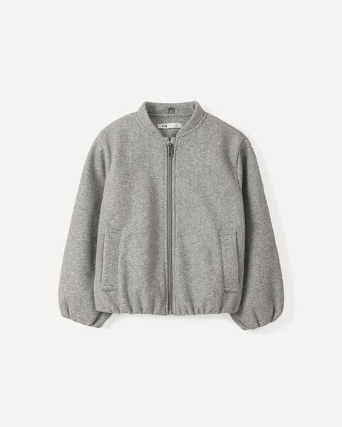 Chamarra Bomber Gris