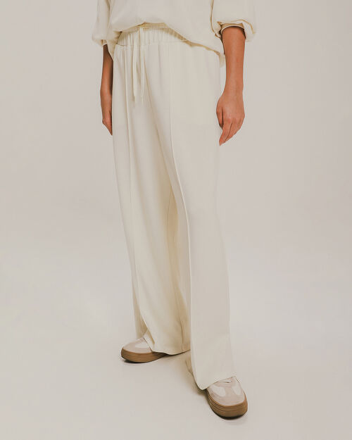 Pantalón Beige Wide Leg