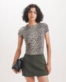Crop Top Verde,MULTICOLOR
