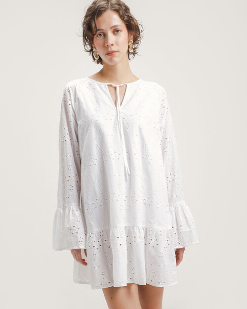 Vestido Blanco Eyelet