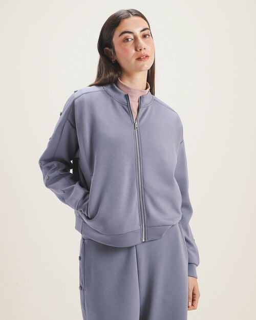 Sudadera Azul Aplicaciones