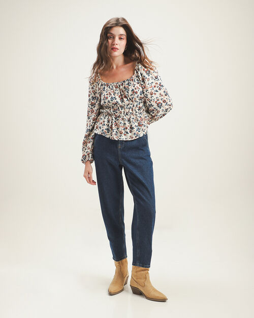 Jeans Fit Baggy Azul