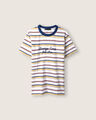 Playera Manga Corta Rayas,MULTICOLOR