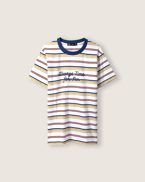 Playera Manga Corta Rayas
