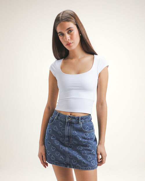 Crop Top Blanco