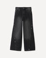 Jeans Wide Leg Negro,NEGRO
