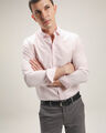 Camisa Manga Larga Rayas,ROSA CLARO