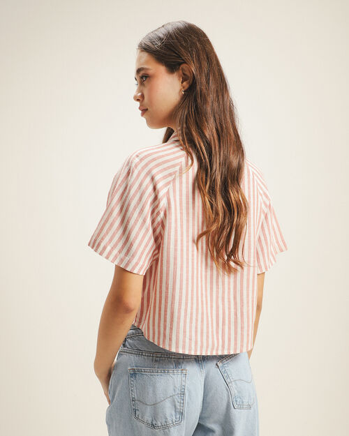 Camisa Manga Corta Rayas