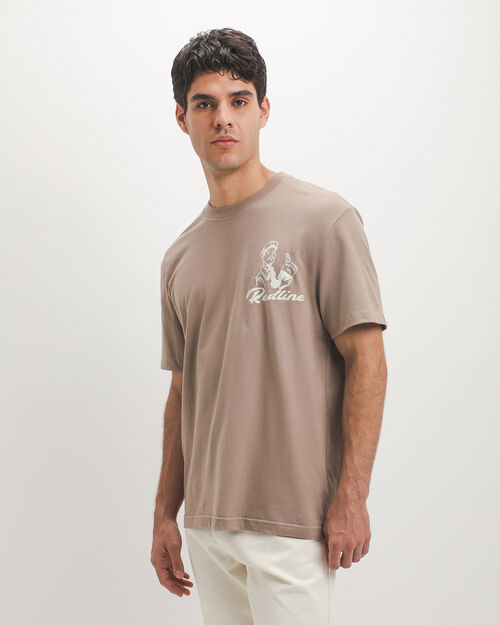 Playera Caf&eacute; Relaxed