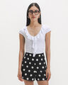 Crop Top Rojo,BLANCO