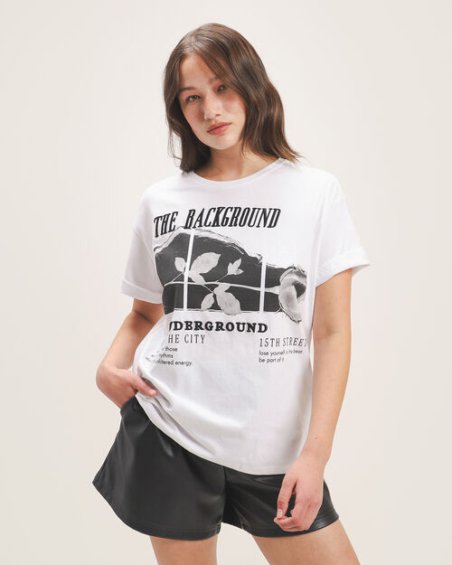 Playera Manga Corta Blanca