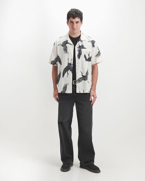 Camisa Relaxed Beige
