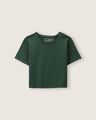 Playera Baby Tee Azul,VERDE BOSQUE