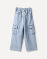 Jeans Baggy Cargo,AZUL CIELO
