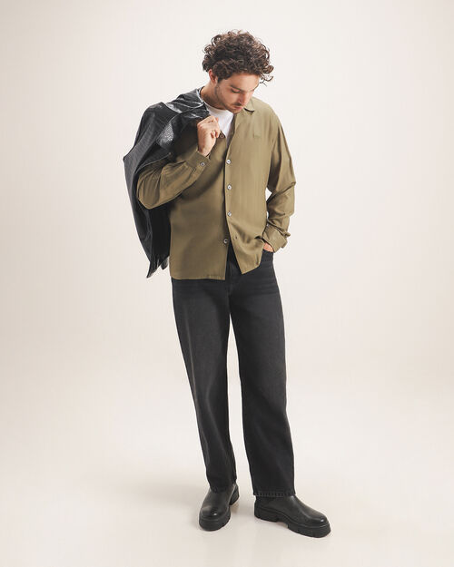 Camisa Satinada Verde