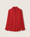 Camisa Blanca Manga Larga,ROJO