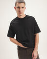 Playera Fit Relaxed Arena,NEGRO