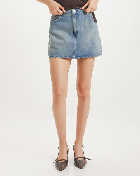 Falda Mini Con Studs
