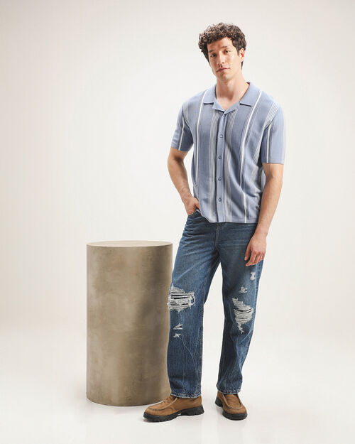 Jeans Wide Leg Destrucciones