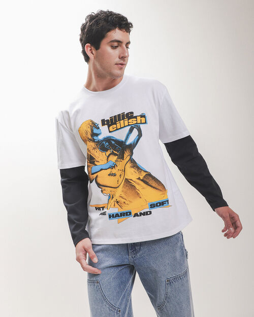 Playera Estampado Billie Eilish