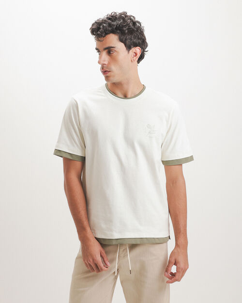 Playera Beige Gr&aacute;fico