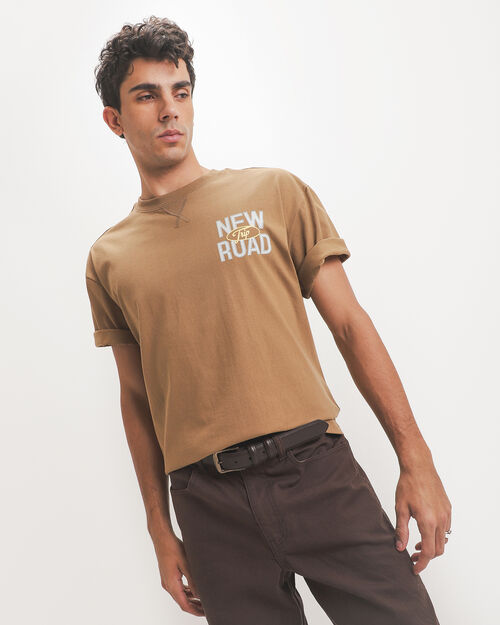 Playera Caf&eacute; Oversize