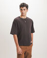 Playera Oversize Gris,CAFE OBSCURO