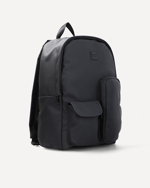 Mochila Negra Bolsillos