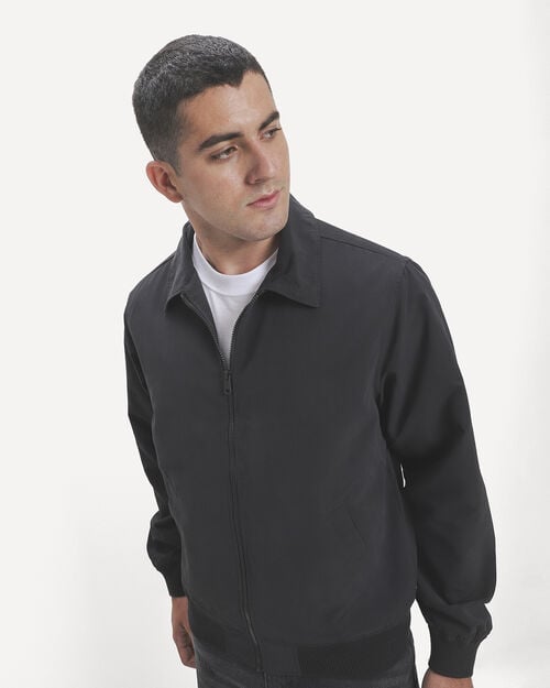 Chamarra Bomber Negra