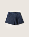 Short Falda Tableada,AZUL MARINO