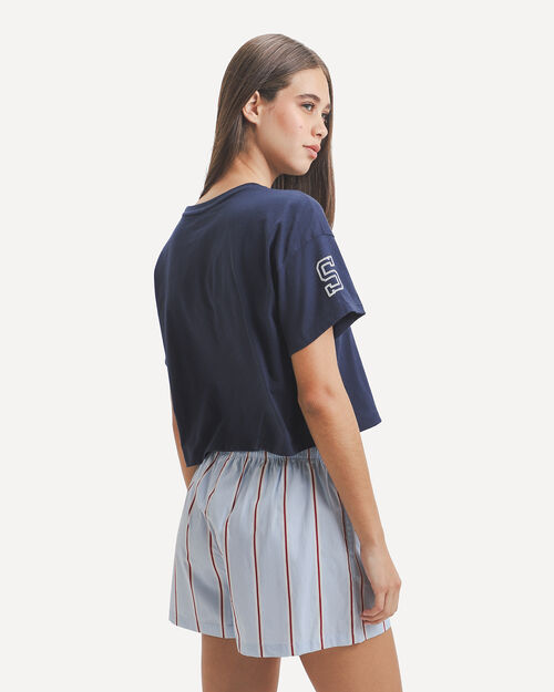 Playera Cropped Snoopy